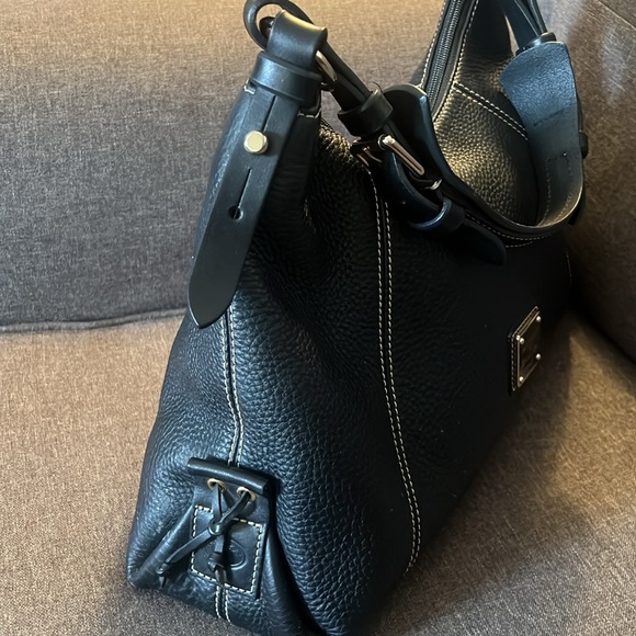 DOONEY BOURKE BLACK PEBBLED LEATHER HOBO - Picture 6 of 16